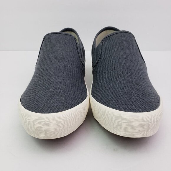 SeaVees Baja Classic Mens Size 7 Slate Navy Linen Canvas Slip On Sneaker Shoes - Picture 5 of 13